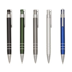 Lapiseira de Metal Colorida com Anéis Personalizada