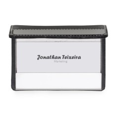 Porta Cartão em Couro Sintético com Logo Personalizado