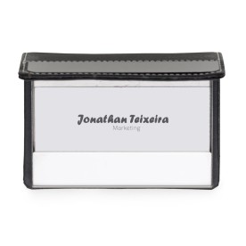 Porta Cartão em Couro Sintético com Logo Personalizado