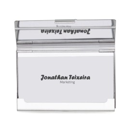 Porta Cartão em Couro Sintético com Metal Personalizado