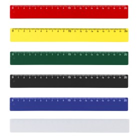 Régua Plástica Colorida 20cm Personalizada