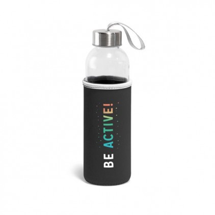 Squeeze Vidro e Aço Inox de 520 ML Personalizado