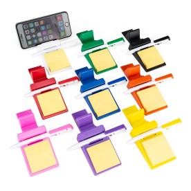Suporte para Celular com Bloco e Caneta Personalizado