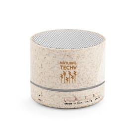 Caixa de Som Ecológica em Palha de Trigo Personalizada