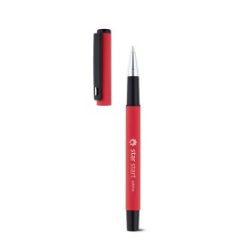 Caneta Alumínio Roller Emborrachada Personalizada