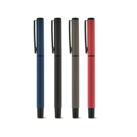 Caneta Alumínio Roller Emborrachada Personalizada