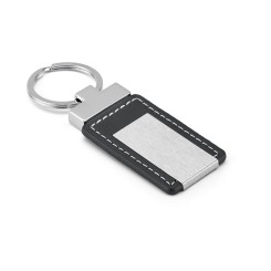 Chaveiro de Couro Sintético e Metal Personalizado