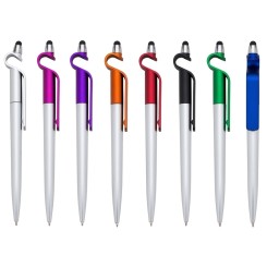 Caneta Personalizada 3 em 1 com Suporte e Touch Screen