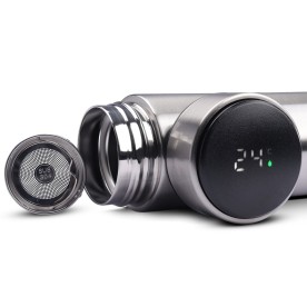 Garrafa Térmica Inox 450ml com Infusor Personalizada