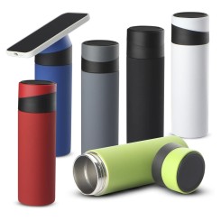 Garrafa Inox 400ml Suporte para Celular Personalizada