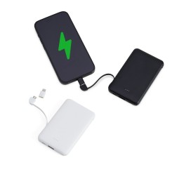 Power Bank 5.000mAh com Cabos Acoplados Personalizado