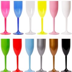 Taça Acrílica para Espumante 160ml Personalizada