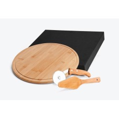 Kit Pizza Personalizado com Tábua Redonda