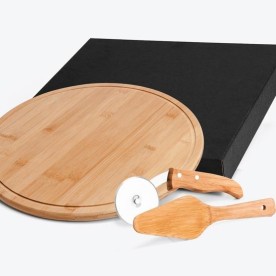 Kit Pizza Personalizado com Tábua Redonda