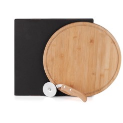 Kit para Pizza em Bambu Personalizado