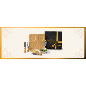 Kit Petiscos e Patês em Bambu Personalizado