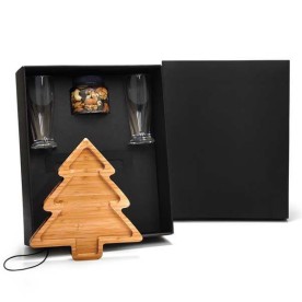 Kit Petisqueira Pinheiro com Copos e Mix Personalizado