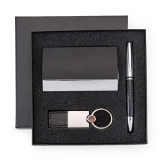 Kit Executivo 3 Peças em Estojo Preto Personalizado