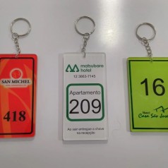 Chaveiro em Acrílico com Argola Personalizado