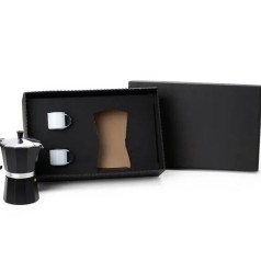 Kit Cafeteira Italiana com Canecas Personalizadas