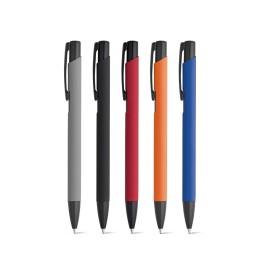 Caneta Alumínio Colorida Emborrachada Personalizada