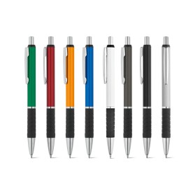 Caneta Alumínio com Grip e Clipe de Metal Personalizada