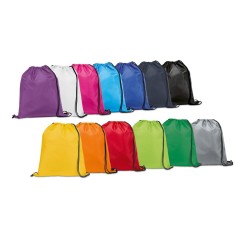 Sacola Mochila 210D com Alças Pretas Personalizada
