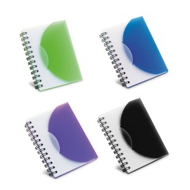 Caderno A7 com Espiral Plástico Liso Personalizado
