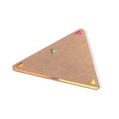 Caderno Adesivado Triangular Personalizado