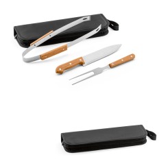 Kit Churrasco 3 Peças em Estojo Personalizado