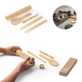 Kit para Sushi em Bambu Personalizado