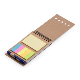 Bloco de Anotações Kraft Wire-o c/ Caneta Personalizado