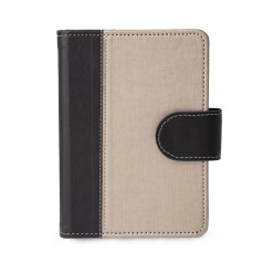 Caderneta Couro Sintético com Botão e Cartões Personalizada