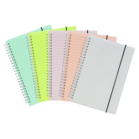 Caderno A5 Plástico com Lacre Elástico Personalizado