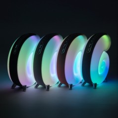 Caixa de Som TWS Formato Concha com Luminária RGB