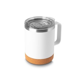 Caneca Térmica de Inox com Cortiça Personalizada