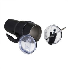 Caneca Térmica de Inox com Canudo Personalizada