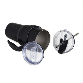 Caneca Térmica de Inox com Canudo Personalizada