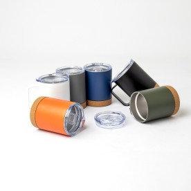 Caneca Térmica de Inox com Cortiça Personalizada