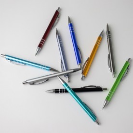 Caneta Metálica Básica com Clique Personalizada