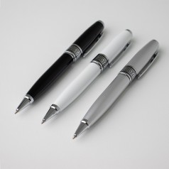 Caneta Metálica Azul com Rotação Personalizada