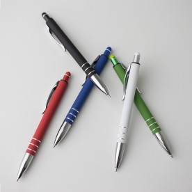 Caneta Metálica Touch Emborrachada Personalizada