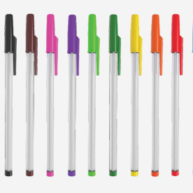 Caneta Personalizada com Tampa e Tinta Preta