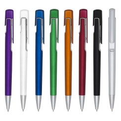 Caneta Personalizada Colorida com Clip Amplo para Logo