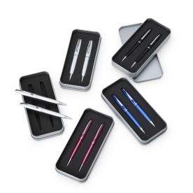 Conjunto de Caneta e Lapiseira Metálicas Personalizado