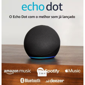 Echo Dot 5ª Geração com Alexa Personalizada