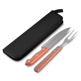 Kit Churrasco 3 Peças em Estojo de Nylon