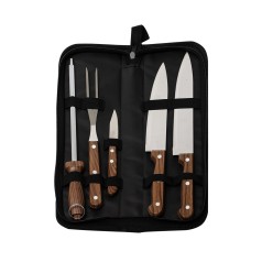 Kit Churrasco 5 Peças em Estojo de Nylon