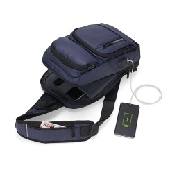 Mochila de Ombro para Tablet 9" em Couro Personalizada