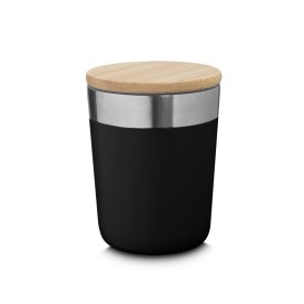 Copo Térmico de Inox com Tampa Bambu Personalizado